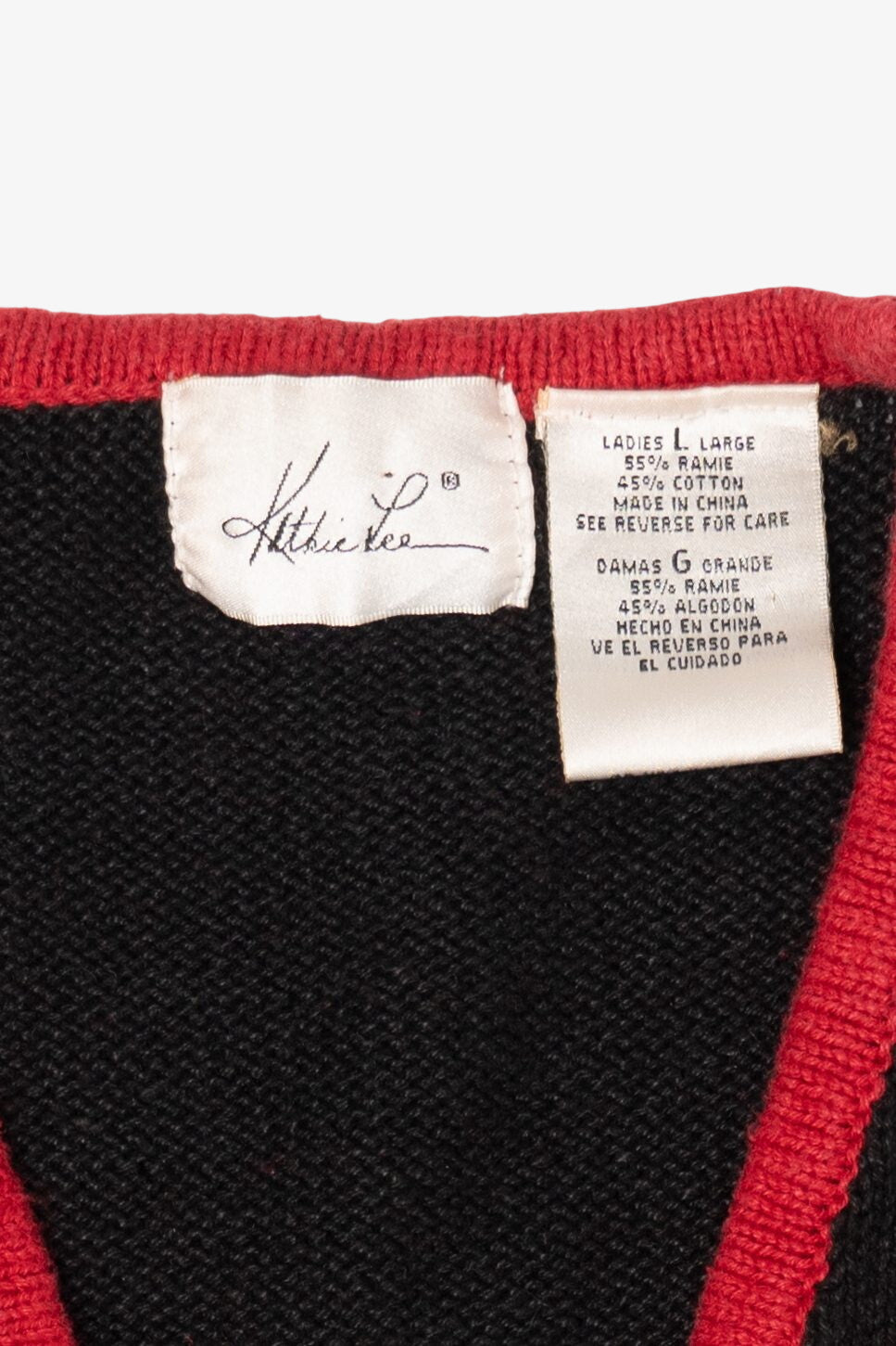 Vintage Black Kathie Lee Ugly Christmas Vest (1990s)