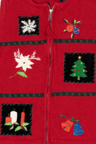 Vintage Red Crazy Horse Ugly Christmas Vest (1990s)