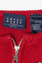 Vintage Red Crazy Horse Ugly Christmas Vest (1990s)