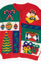 Vintage Red Ugly Christmas Cardigan (1990s)
