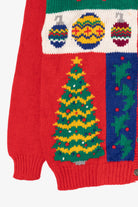 Vintage Red Ugly Christmas Cardigan (1990s)
