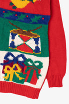 Vintage Red Ugly Christmas Cardigan (1990s)