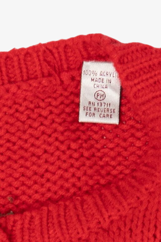 Vintage Red Ugly Christmas Cardigan (1990s)