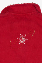 Vintage Red Studio Joy Snowflakes Ugly Christmas Vest (1990s)