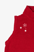 Vintage Red Christopher & Banks Snowmen Ugly Christmas Vest (1990s)