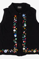 Vintage Black Studio Joy Ugly Christmas Vest (1990s)