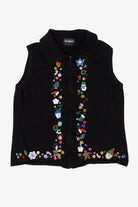 Vintage Black Studio Joy Ugly Christmas Vest (1990s)