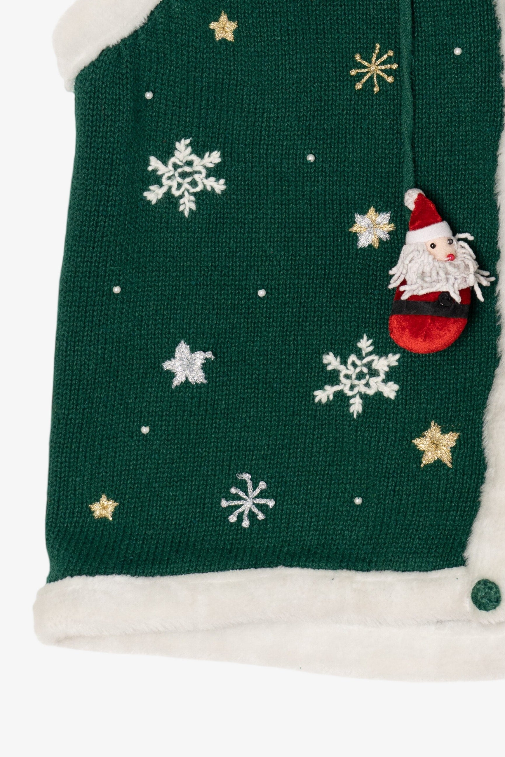 Vintage Green All Points Ugly Christmas Vest (1990s)