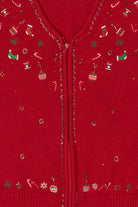 Vintage Red Draper's & Damon's Ugly Christmas Vest (1990s)