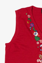 Vintage Red Designers Originals Studio Ugly Christmas Vest (1990s)