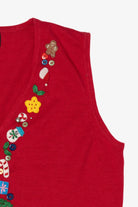 Vintage Red Designers Originals Studio Ugly Christmas Vest (1990s)