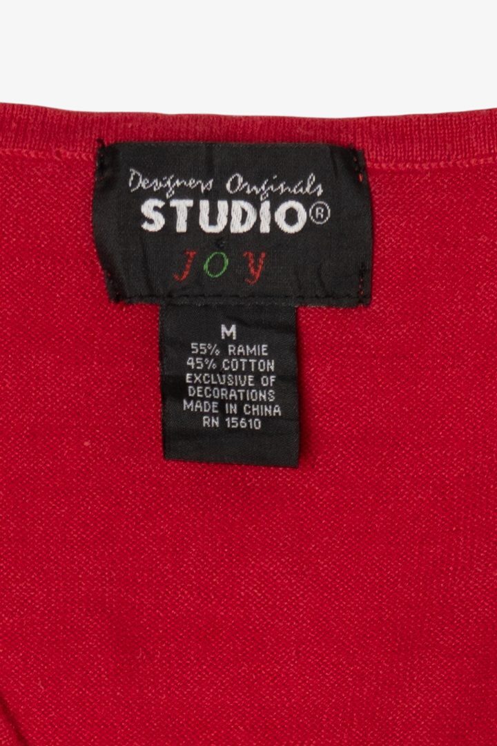 Vintage Red Designers Originals Studio Ugly Christmas Vest (1990s)