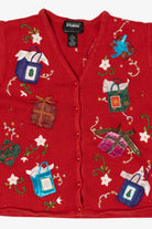 Vintage Red Studio Joy Presents Ugly Christmas Vest (1990s)