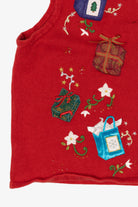 Vintage Red Studio Joy Presents Ugly Christmas Vest (1990s)