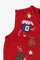Vintage Red Studio Joy Presents Ugly Christmas Vest (1990s)