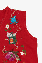 Vintage Red Studio Joy Presents Ugly Christmas Vest (1990s)
