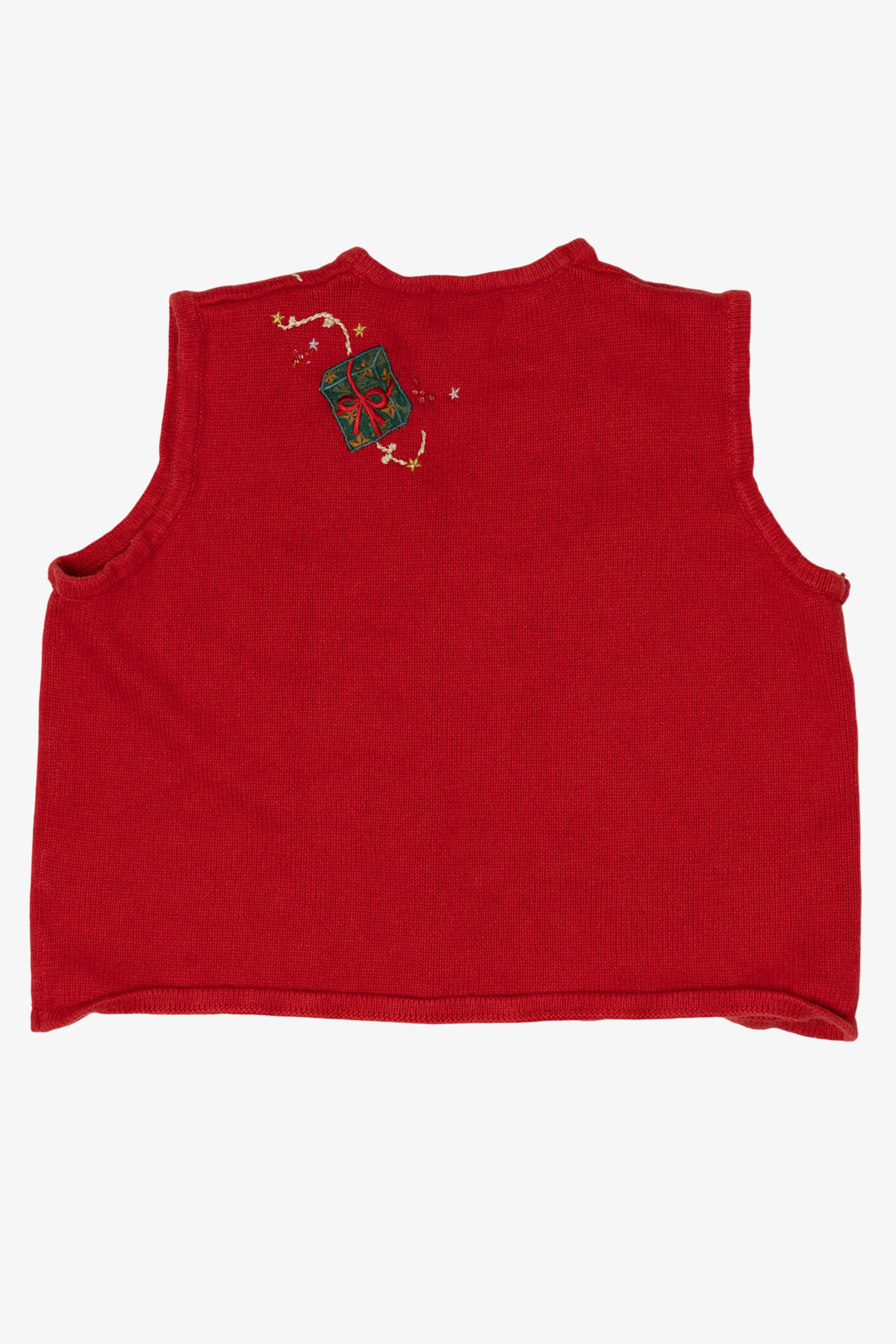 Vintage Red Studio Joy Presents Ugly Christmas Vest (1990s)
