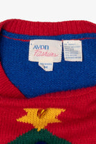 Vintage Avon Fashion Tree Christmas Pullover (1980s)