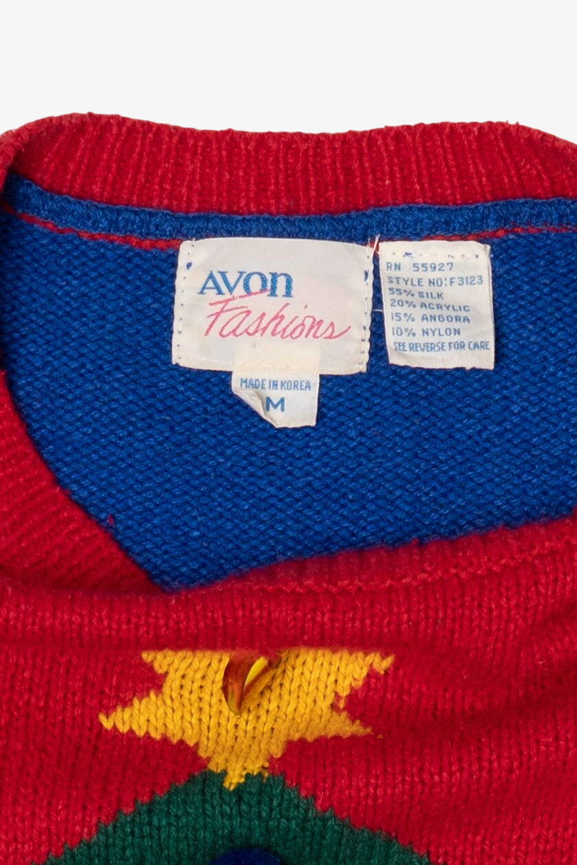 Vintage Avon Fashion Tree Christmas Pullover (1980s)