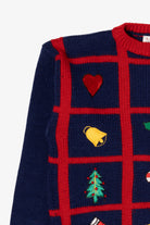 Vintage Navy Blue Karen Scott Christmas Pullover (1990s)