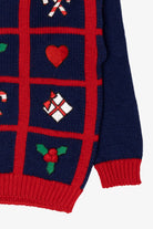 Vintage Navy Blue Karen Scott Christmas Pullover (1990s)