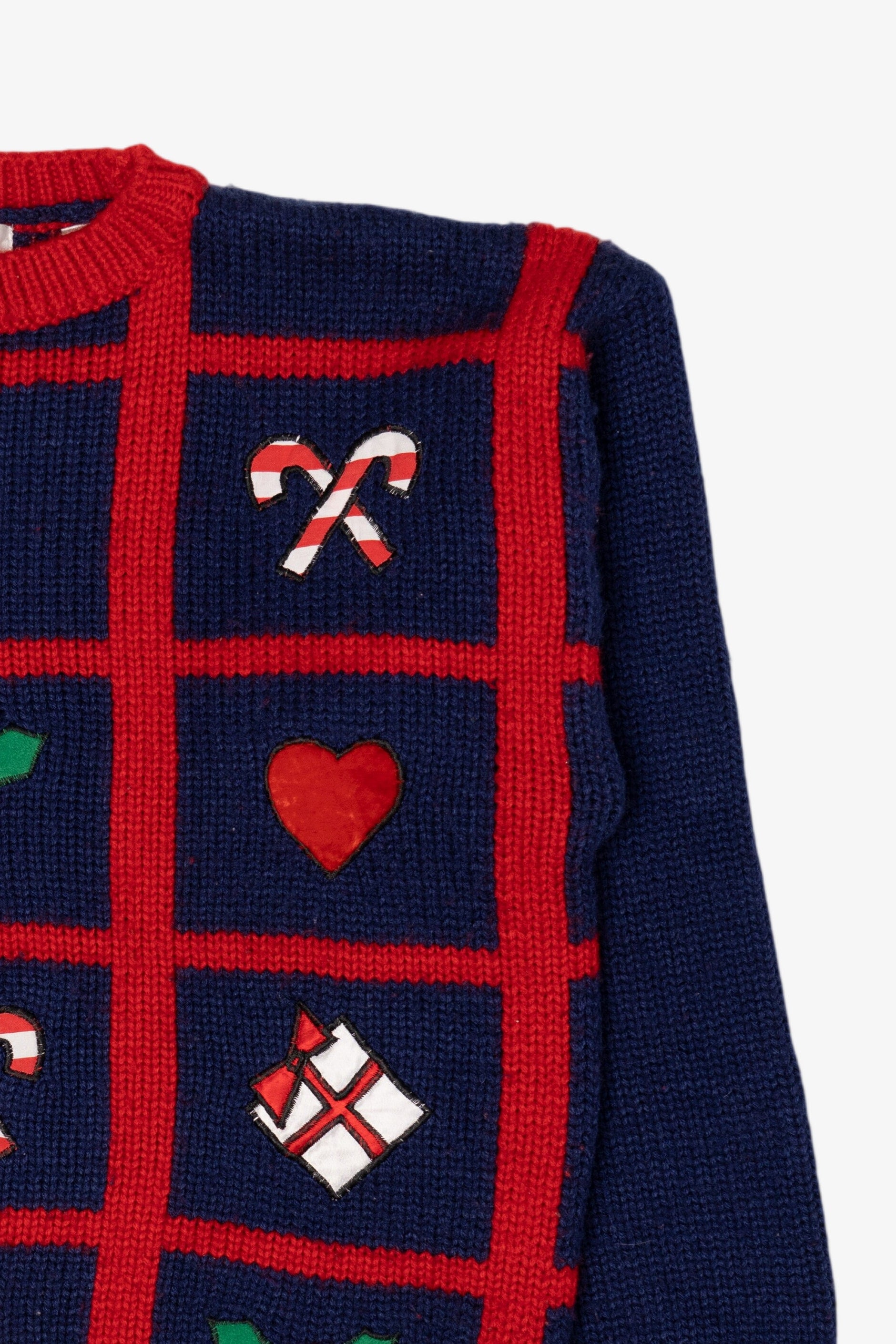 Vintage Navy Blue Karen Scott Christmas Pullover (1990s)