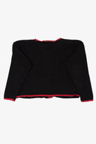 Vintage Black Nutcracker Teddy Bears Christmas Cardigan (1990s)