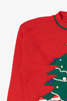 Vintage Red Bravo! Tree Christmas Pullover (1990s)
