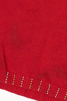 Vintage Red Victoria Jones Ugly Christmas Pullover (1990s)