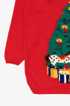Vintage Red Tree Ugly Christmas Pullover (1990s)