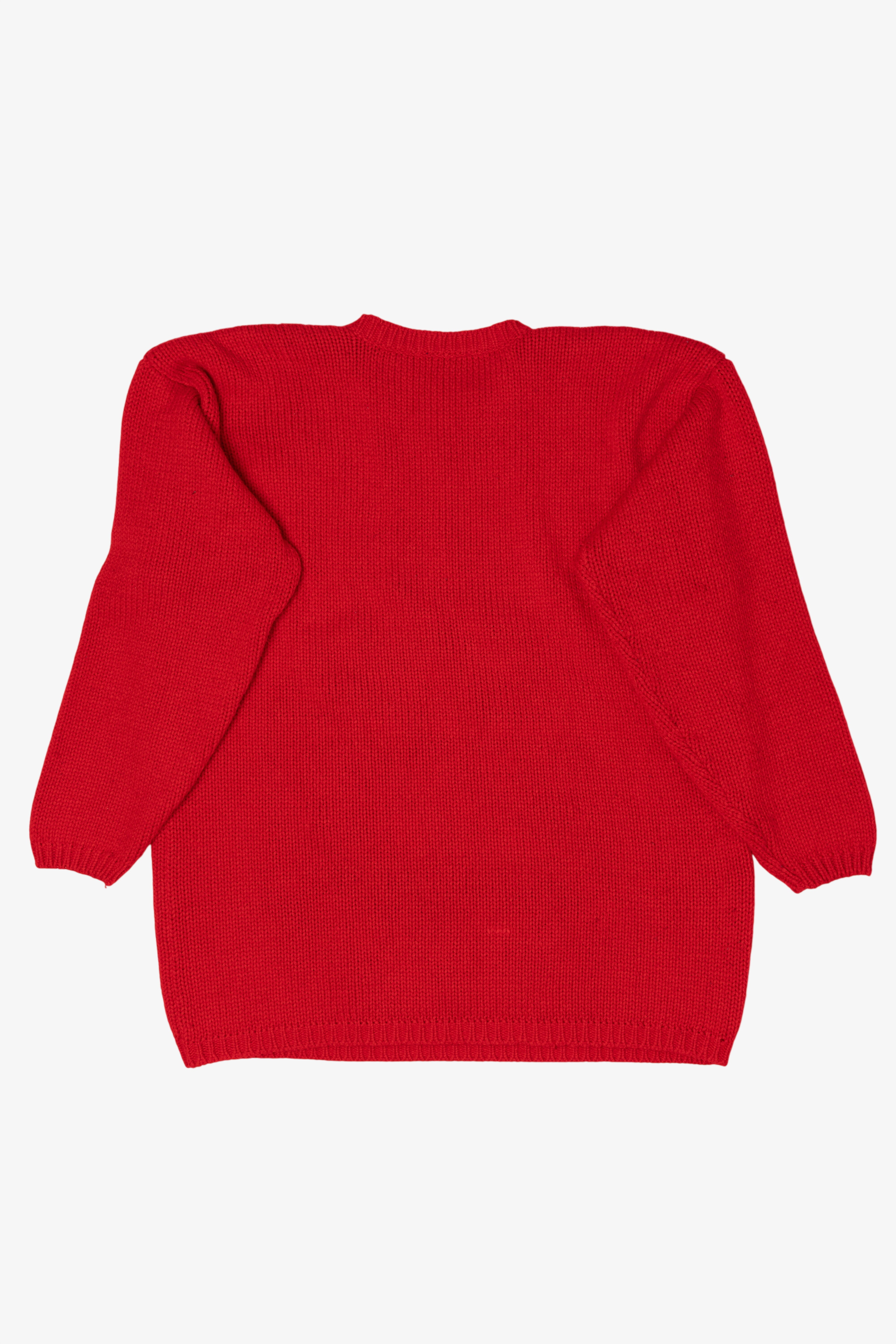 Vintage Red Tree Ugly Christmas Pullover (1990s)