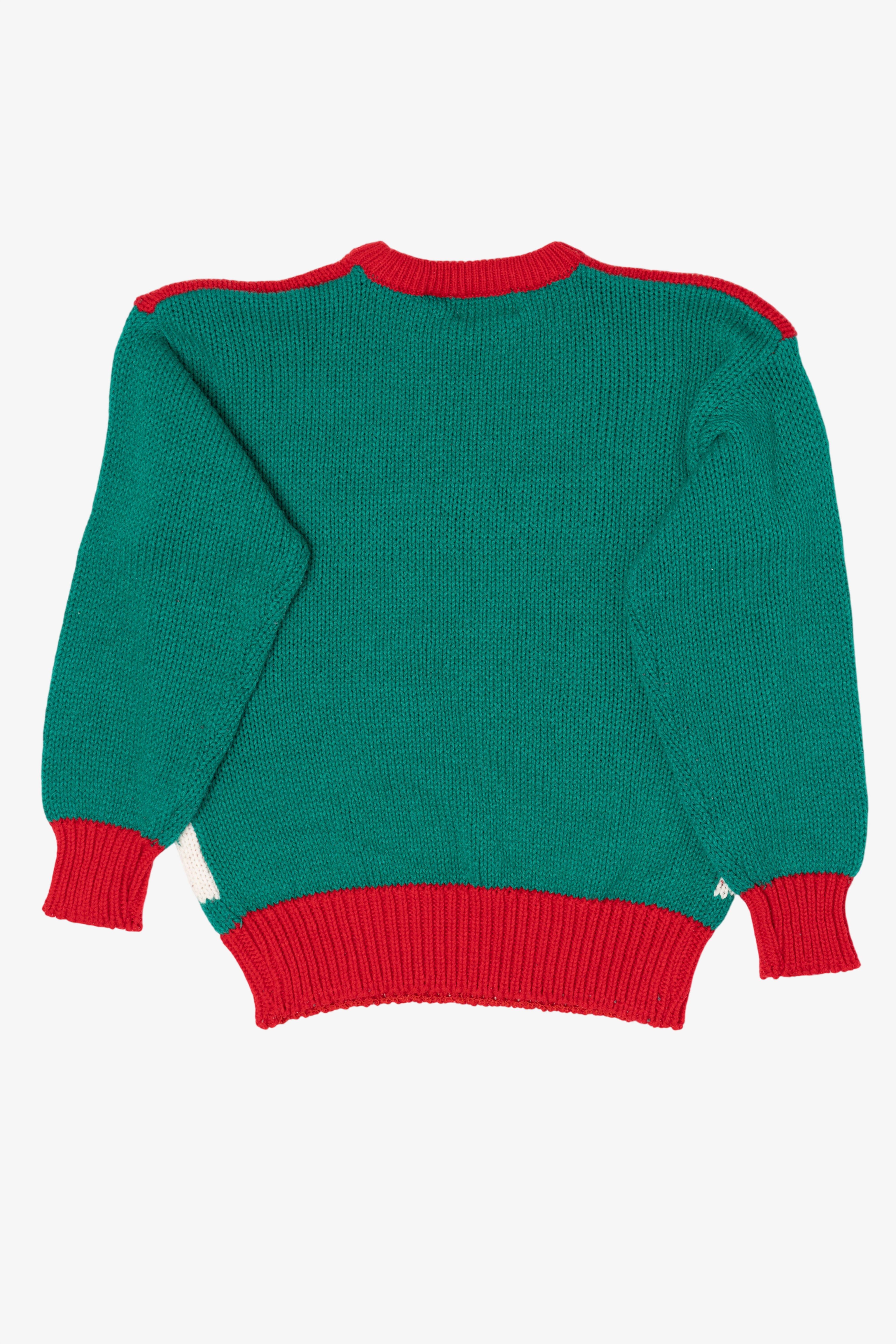 Vintage Red Adel Barre Skiing Ugly Christmas Sweater (1990s)