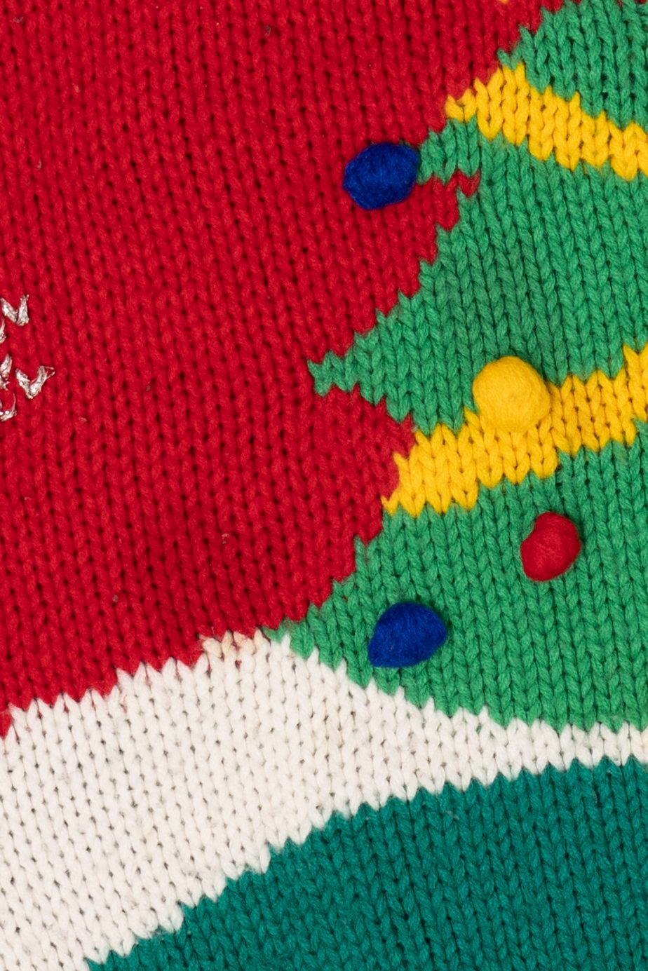 Vintage Red Adel Barre Skiing Ugly Christmas Sweater (1990s)
