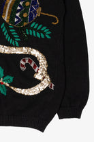 Vintage Black Lindsey Blake Cats Ugly Christmas Pullover (1990s)