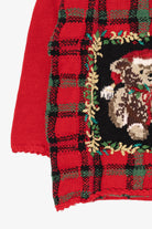 Vintage Red Heirloom Collectible Teddy Bears Ugly Christmas Pullover (1990s)