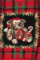 Vintage Red Heirloom Collectible Teddy Bears Ugly Christmas Pullover (1990s)
