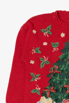 Vintage Red Kim Rogers Tree Ugly Christmas Pullover (1990s)
