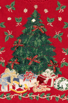 Vintage Red Kim Rogers Tree Ugly Christmas Pullover (1990s)