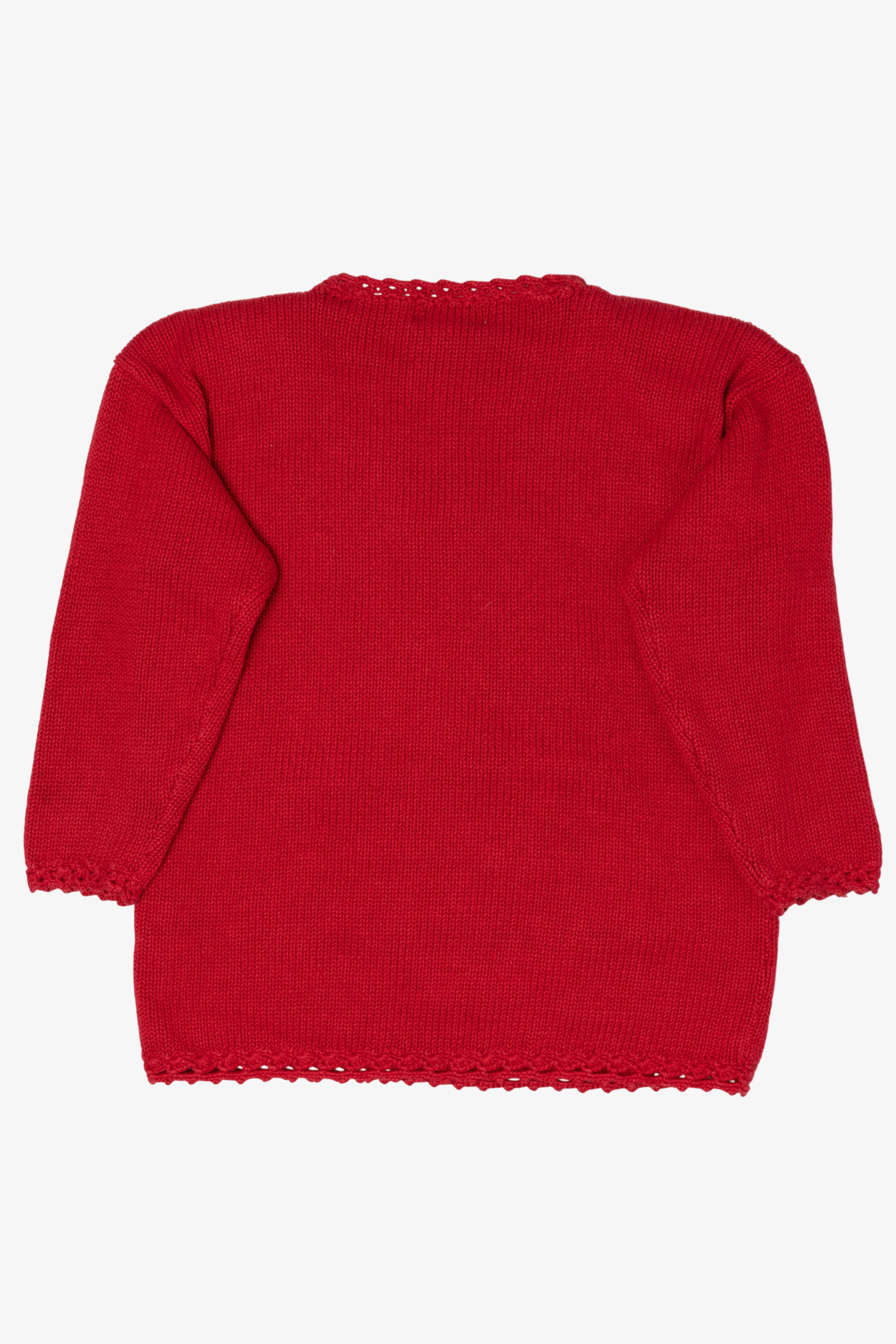 Vintage Red Kim Rogers Tree Ugly Christmas Pullover (1990s)