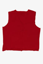 Vintage Red Studio Joy Snowflakes Ugly Christmas Vest (1990s)
