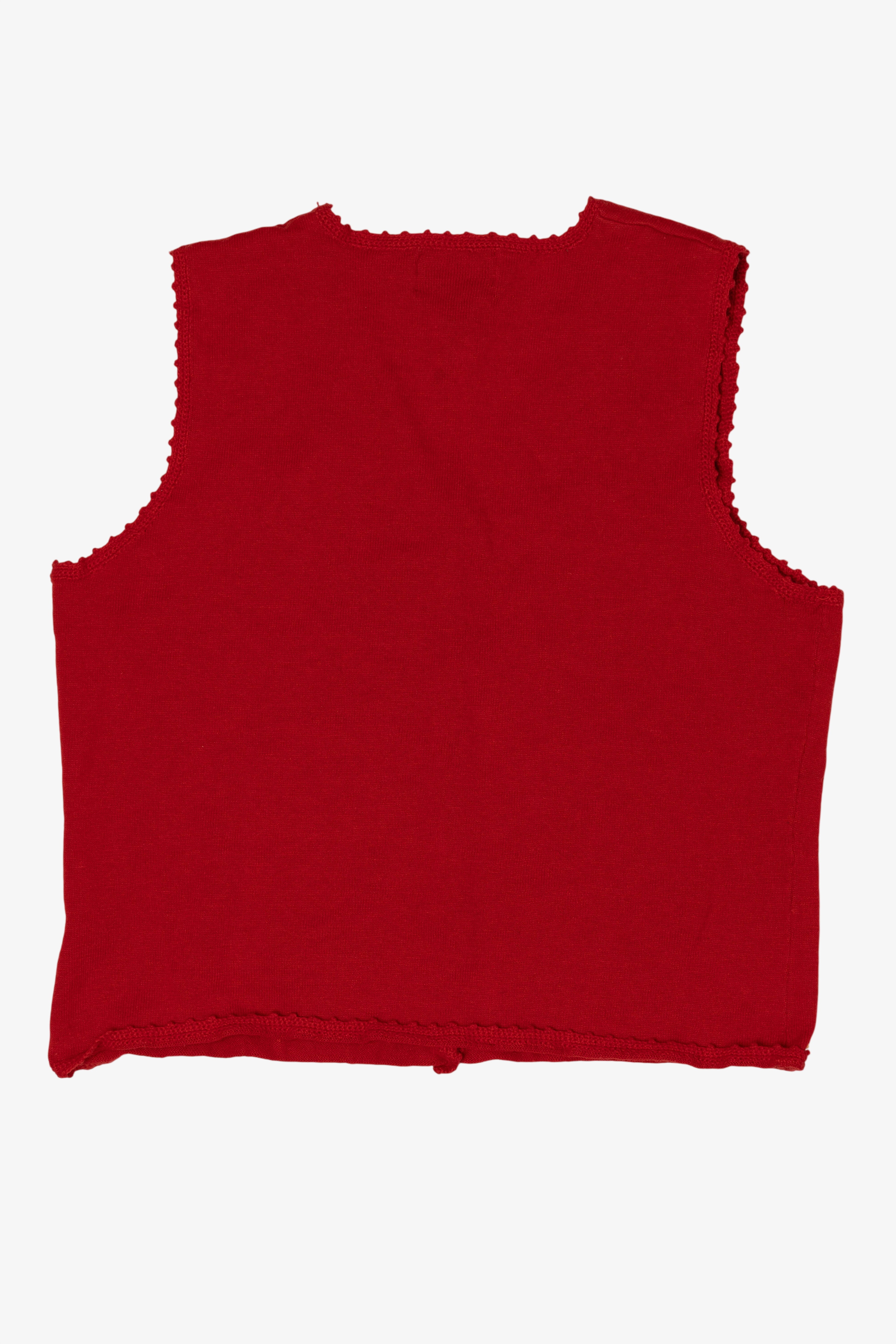 Vintage Red Studio Joy Snowflakes Ugly Christmas Vest (1990s)