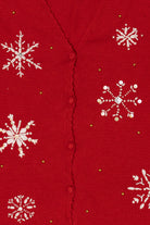 Vintage Red Studio Joy Snowflakes Ugly Christmas Vest (1990s)