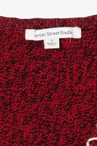 Vintage Red Mercer Street Studio Snowflakes Ugly Christmas Vest (1990s)