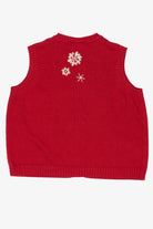 Vintage Red Breckenridge Snowflakes Ugly Christmas Vest (1990s)