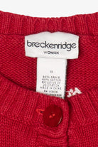Vintage Red Breckenridge Snowflakes Ugly Christmas Vest (1990s)