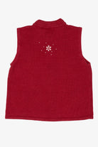 Vintage Red Cappagallo Snowmen Ugly Christmas Vest (1990s)