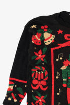 Vintage Black Nutcracker Ugly Christmas Pullover (1990s)