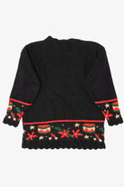 Vintage Black Nutcracker Ugly Christmas Pullover (1990s)