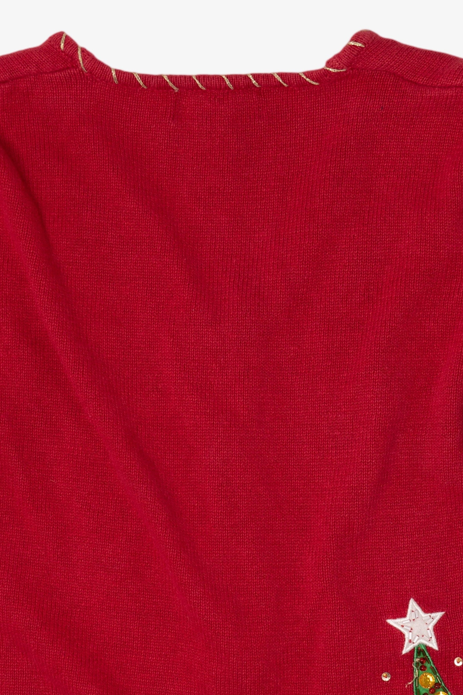 Vintage Red Tiara International Trees Ugly Christmas Cardigan (2000s)