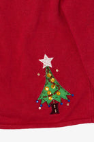 Vintage Red Tiara International Trees Ugly Christmas Cardigan (2000s)